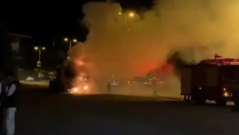 Zonguldak’ta Seyir Halindeki TIR’da Yangın Paniği!