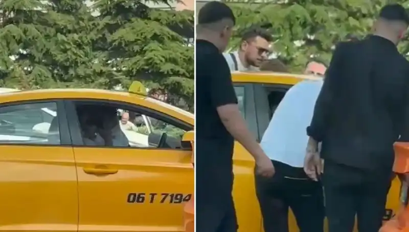 Trafikte Çıkan Tartışmada Taksi Şoförüne Şok Yumruk