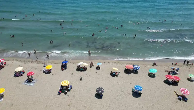 Tekirdağ Sahilleri, Sıcak Havanın Etkisiyle Kalabalıklaştı