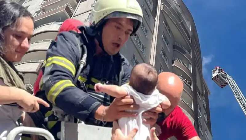 Kayseri'de 14 Katlı Binada Çıkan Yangın, İhbar Üzerine Hızla Sönümlendi